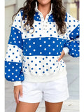 Polka Dot Half Zip