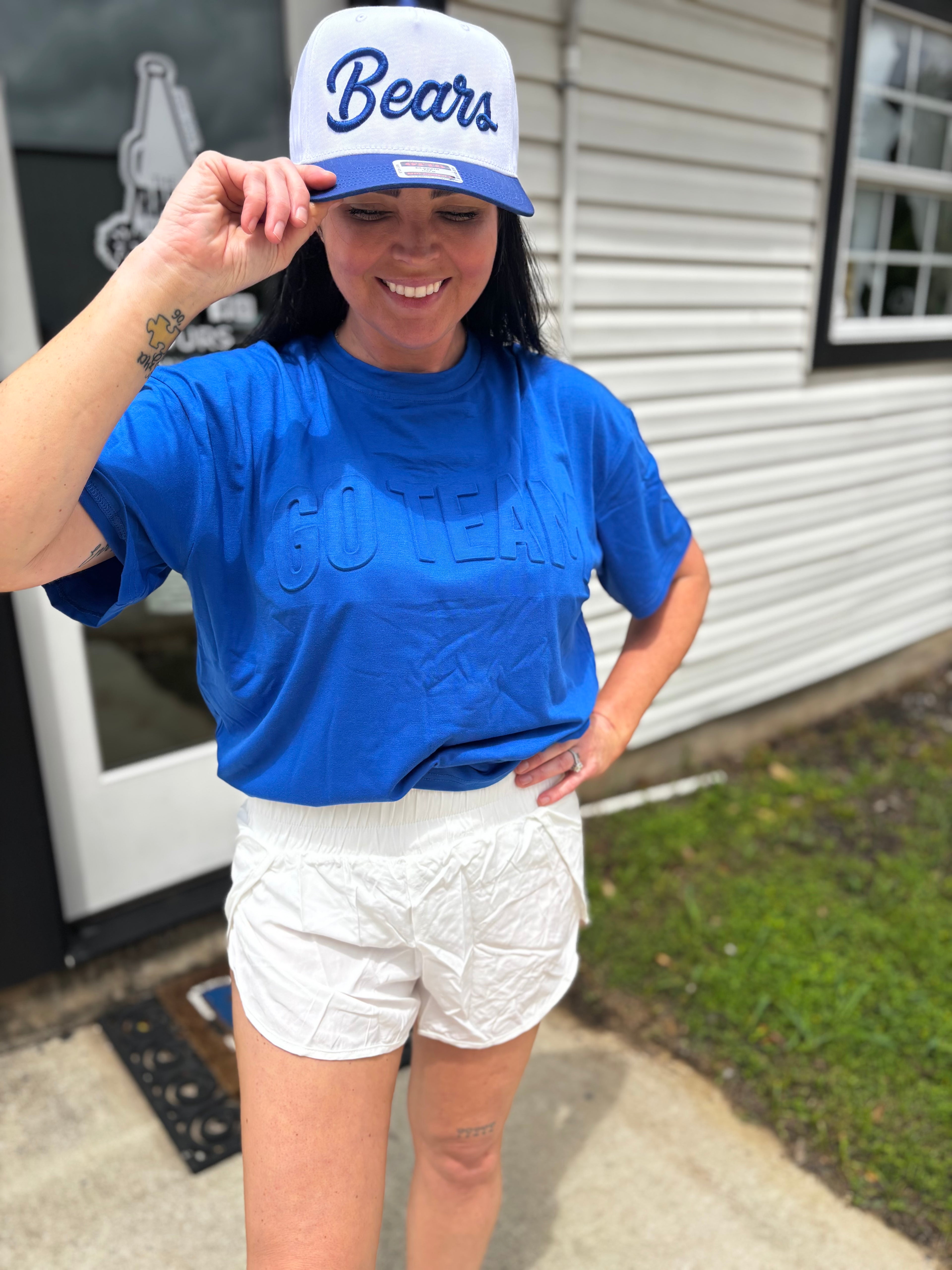 Embossed Go Team Tee