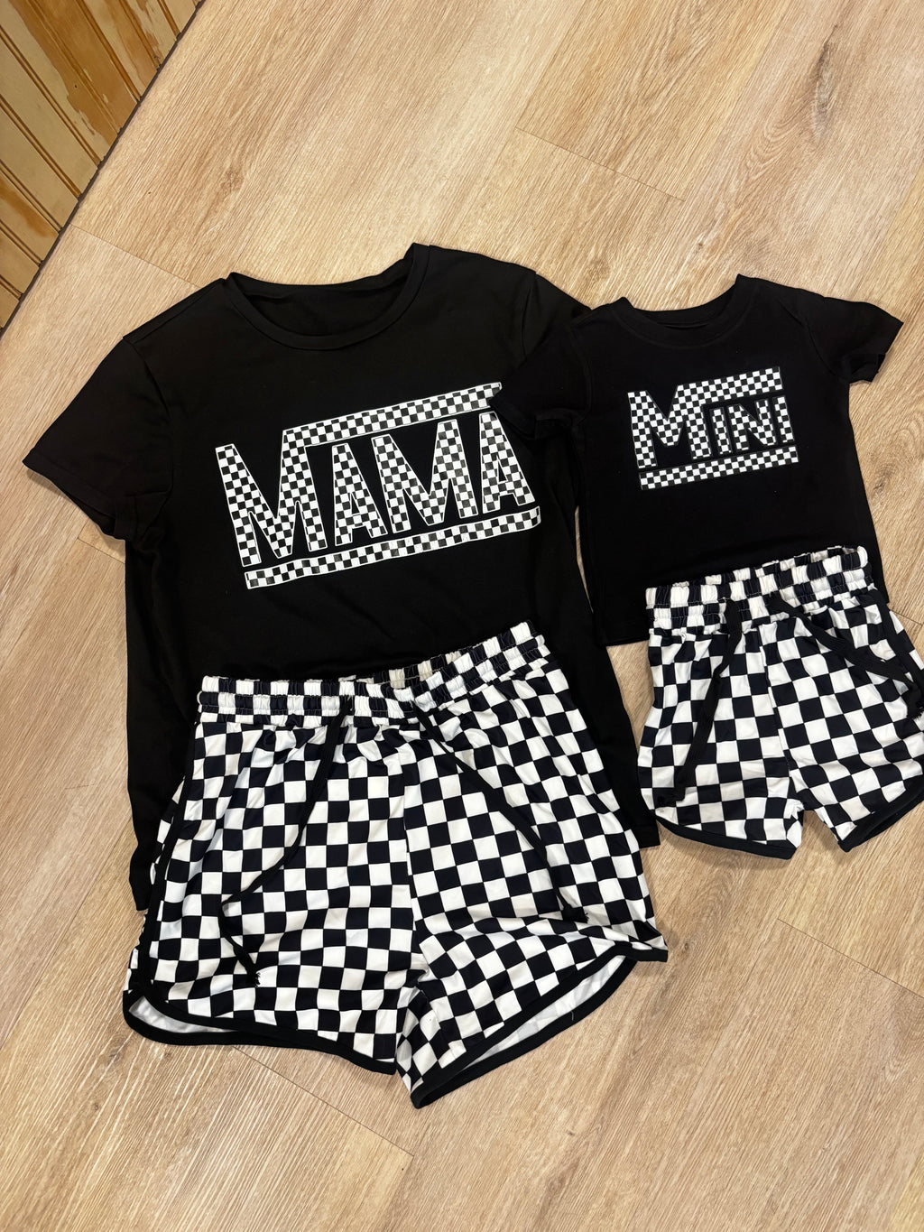 Mommy and Me Checkered Shorts