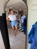 Bear Blue Checkered Shorts