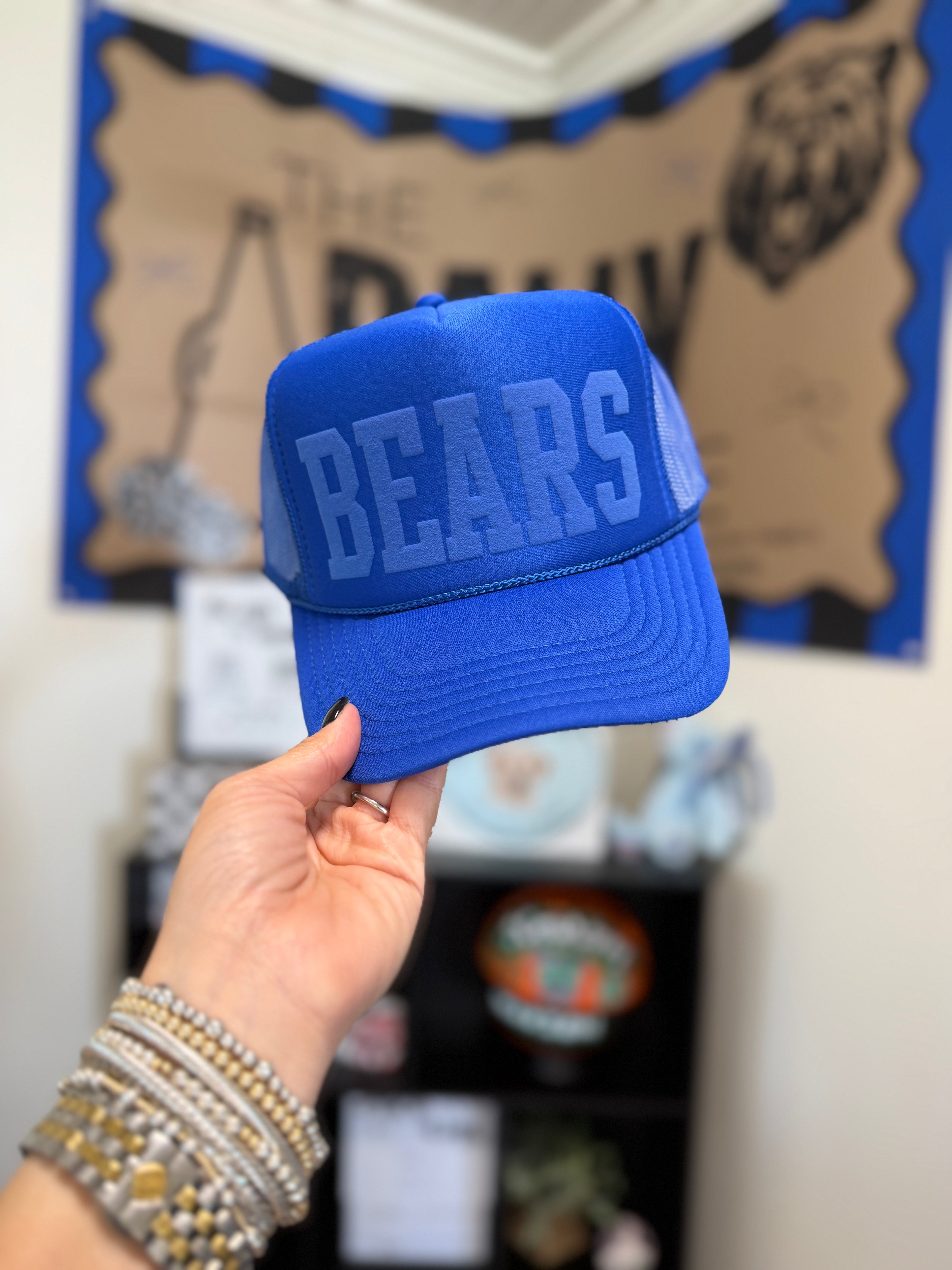 Royal Blue Bears Trucker
